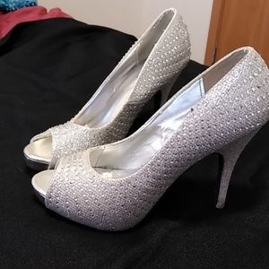 Silver Bling Heels